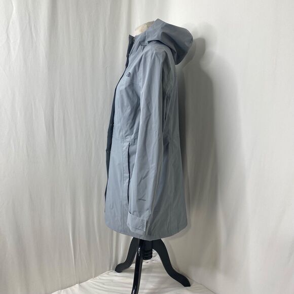 Women’s Large Windbreaker Jacket North Face Dryvent Grey Full Zip Long Sleeve - Picture 5 of 16